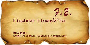 Fischner Eleonóra névjegykártya