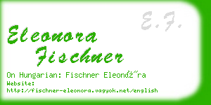 eleonora fischner business card